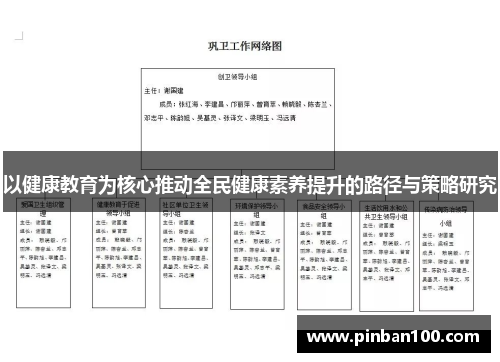 以健康教育为核心推动全民健康素养提升的路径与策略研究